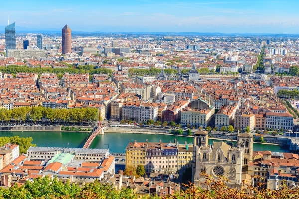 Vu de Lyon depuis colline de fourvière - cabinet propriété-intellectuelle - Brevet d'invention